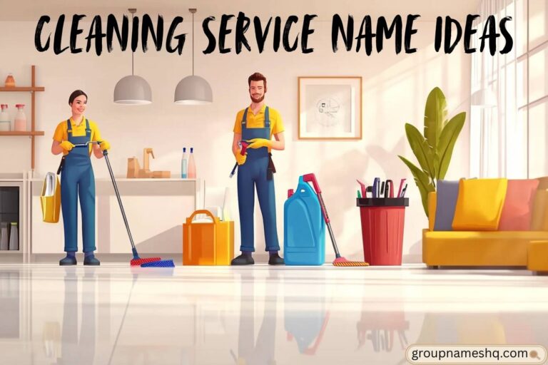 cleaning service name ideas
