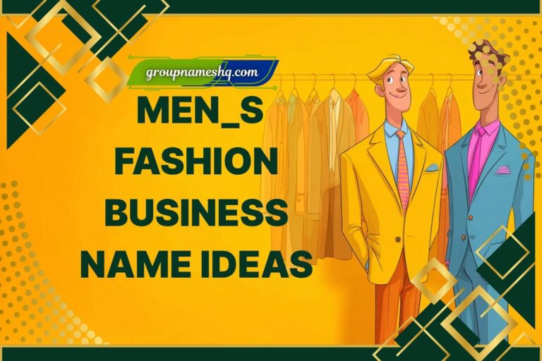men's fashion business name ideas