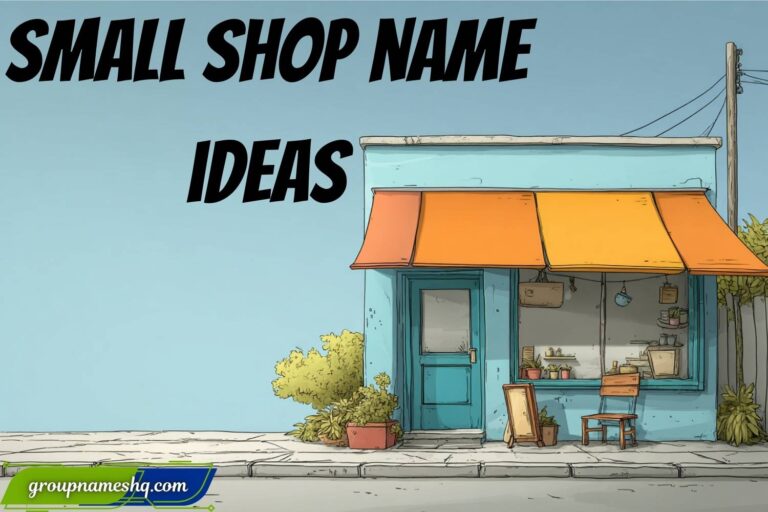 small shop name ideas