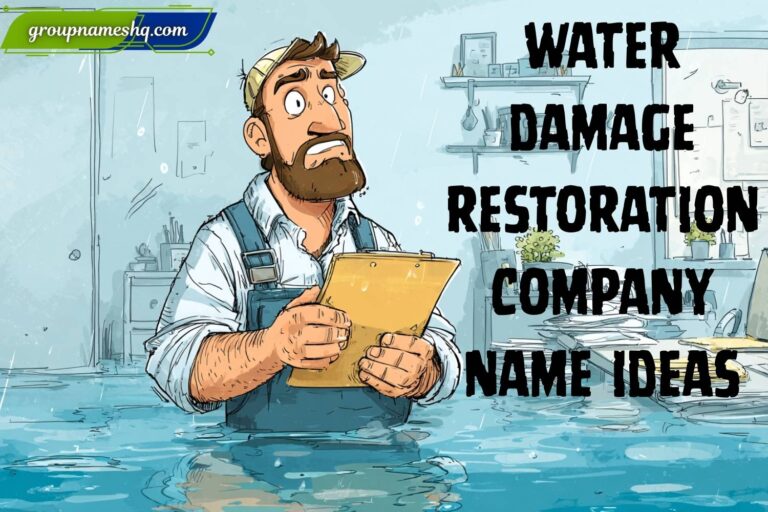 water damage restoration company name ideas